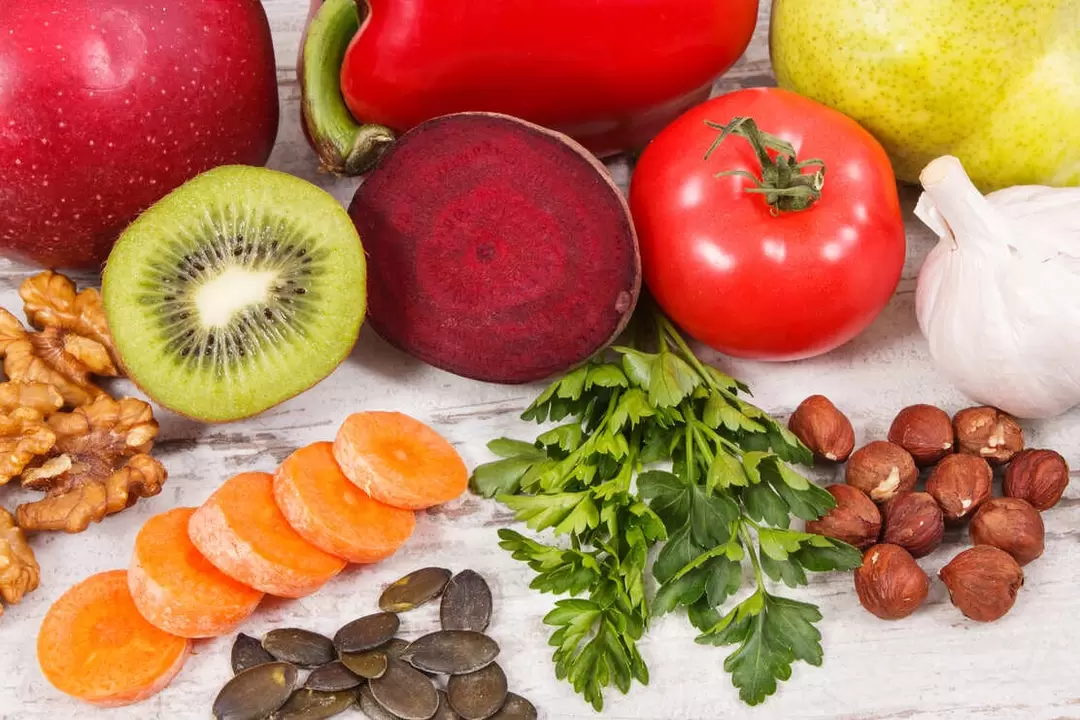 Gut hastalarının diyetinde çeşitli sebze ve meyveler bulunur